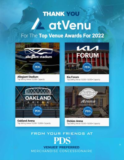 PDS Thanks atVenu for the Top Venue Awards for 2022