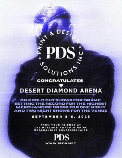 PDS Congratulates Desert Diamond Arena and Drake