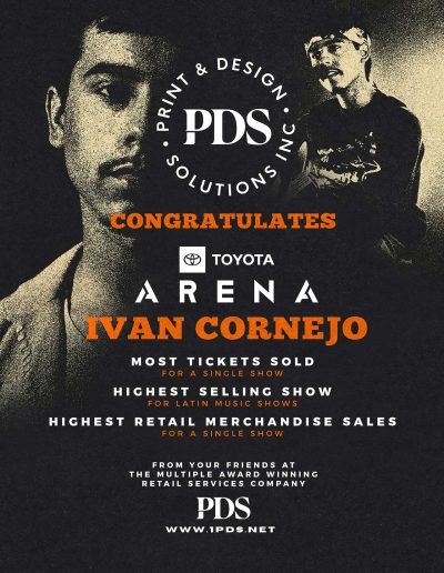 PDS Congratulates Ivan Cornejo and Toyota Arena